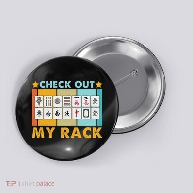 Mahjong Player Mahjong Lover Chinese Check Out My Rack Button