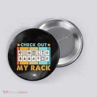 Mahjong Player Mahjong Lover Chinese Check Out My Rack Button thumb 0