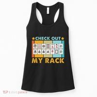 Mahjong Player Mahjong Lover Chinese Check Out My Rack Women's Tank Top thumb 0