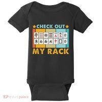 Mahjong Player Mahjong Lover Chinese Check Out My Rack Baby Bodysuit thumb 0