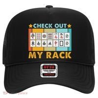 Mahjong Player Mahjong Lover Chinese Check Out My Rack Hat thumb 0