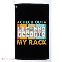 Mahjong Player Mahjong Lover Chinese Check Out My Rack Golf Towel thumb 0