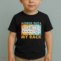 Mahjong Player Mahjong Lover Chinese Check Out My Rack Toddler T-Shirt thumb 2