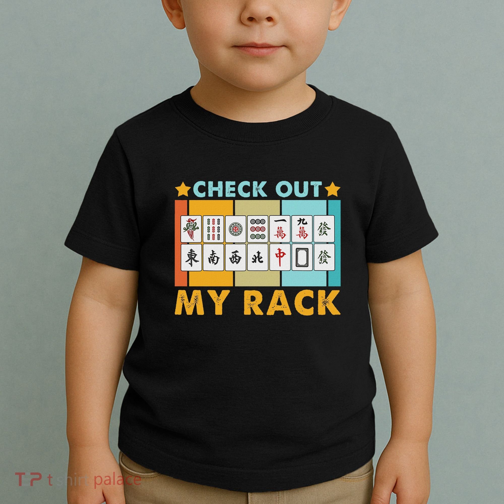 Mahjong Player Mahjong Lover Chinese Check Out My Rack Toddler T-Shirt
