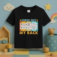 Mahjong Player Mahjong Lover Chinese Check Out My Rack Toddler T-Shirt thumb 3