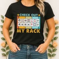Mahjong Player Mahjong Lover Chinese Check Out My Rack Women's T-Shirt thumb 2