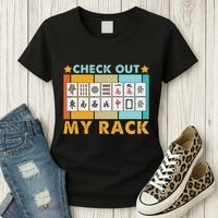 Mahjong Player Mahjong Lover Chinese Check Out My Rack Women's T-Shirt thumb 3