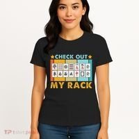 Mahjong Player Mahjong Lover Chinese Check Out My Rack Women's T-Shirt thumb 4