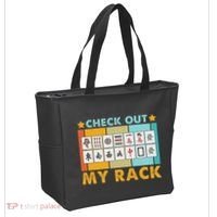 Mahjong Player Mahjong Lover Chinese Check Out My Rack Tote Bag thumb 2