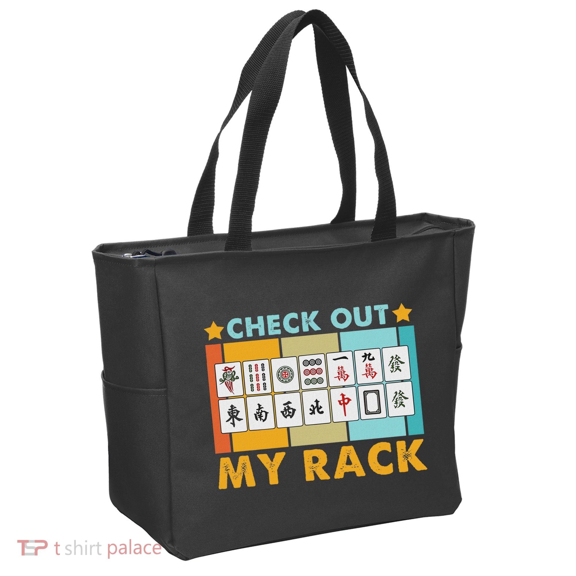 Mahjong Player Mahjong Lover Chinese Check Out My Rack Tote Bag