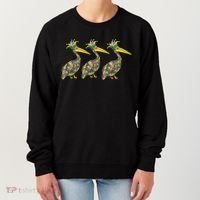 Mardi Pelicans Mardi Gras Beads Louisiana Parade New Orleans Women's Sweatshirt thumb 0