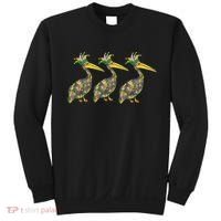Mardi Pelicans Mardi Gras Beads Louisiana Parade New Orleans Sweatshirt thumb 0