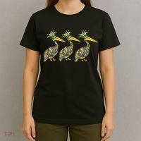 Mardi Pelicans Mardi Gras Beads Louisiana Parade New Orleans T-Shirt thumb 4