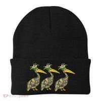 Mardi Pelicans Mardi Gras Beads Louisiana Parade New Orleans Beanie thumb 0