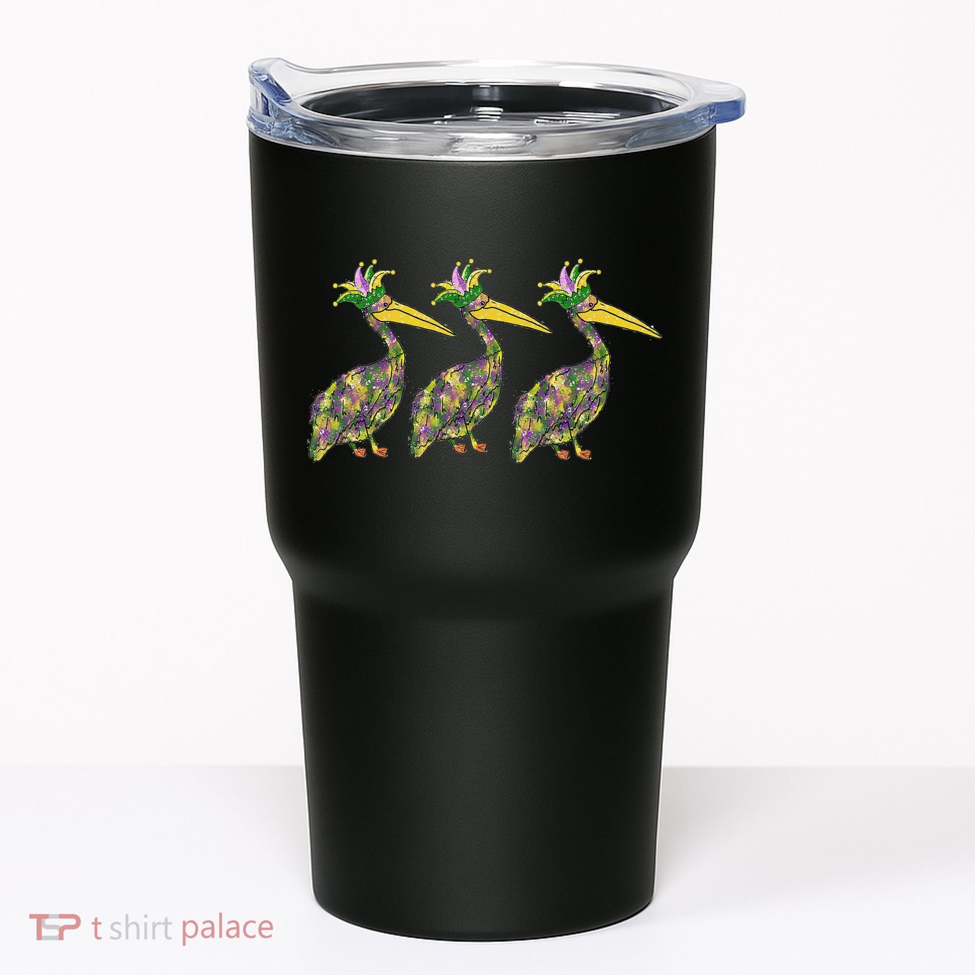 Mardi Pelicans Mardi Gras Beads Louisiana Parade New Orleans Tumbler