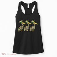 Mardi Pelicans Mardi Gras Beads Louisiana Parade New Orleans Women's Tank Top thumb 0