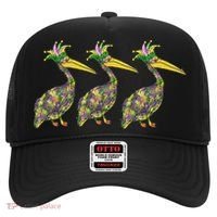 Mardi Pelicans Mardi Gras Beads Louisiana Parade New Orleans Hat thumb 0