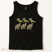 Mardi Pelicans Mardi Gras Beads Louisiana Parade New Orleans Tank Top thumb 2