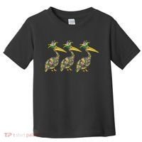 Mardi Pelicans Mardi Gras Beads Louisiana Parade New Orleans Toddler T-Shirt thumb 0