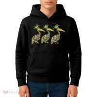 Mardi Pelicans Mardi Gras Beads Louisiana Parade New Orleans Kids Hoodie thumb 4