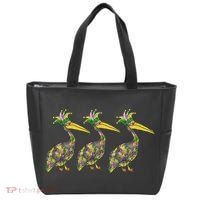 Mardi Pelicans Mardi Gras Beads Louisiana Parade New Orleans Tote Bag thumb 0