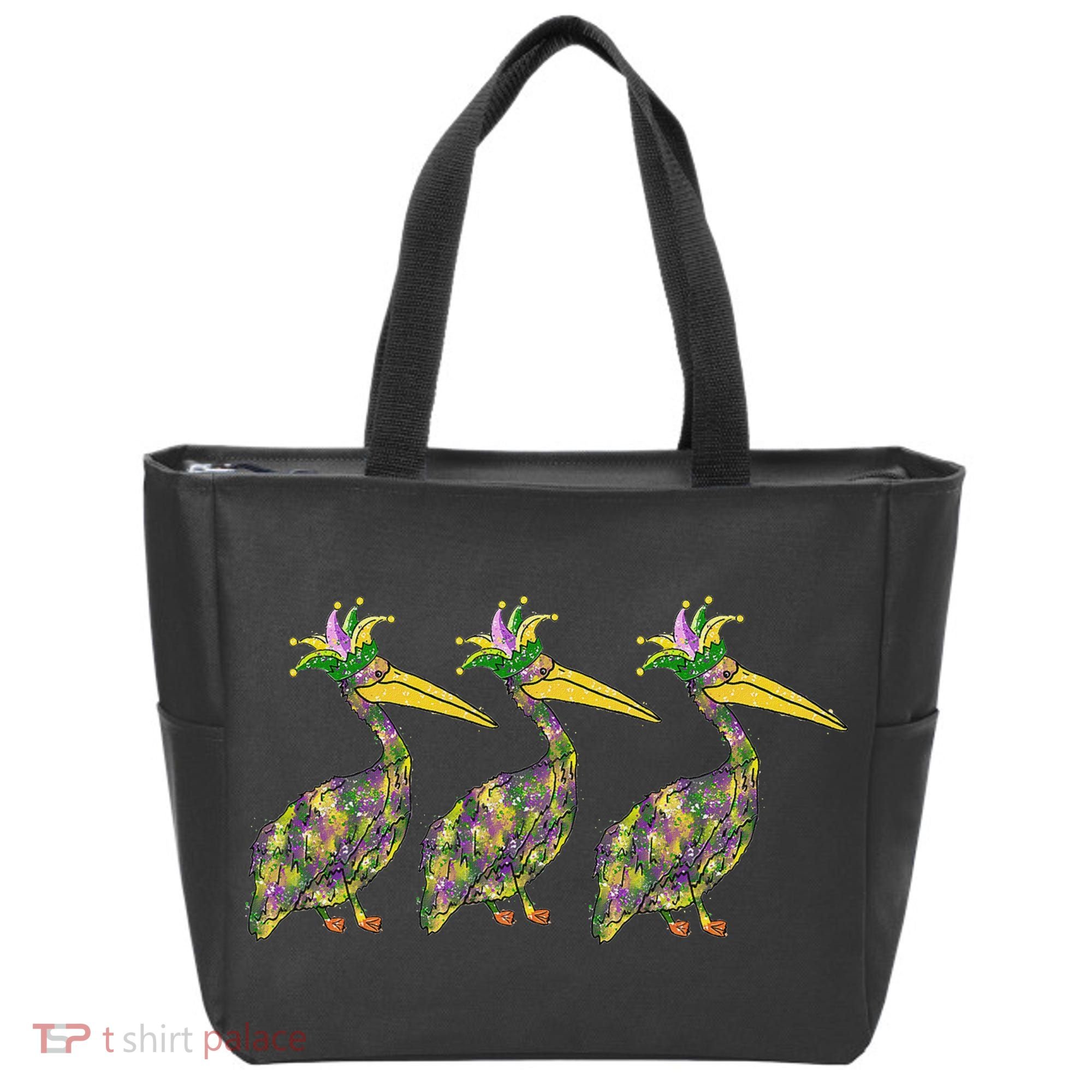 Mardi Pelicans Mardi Gras Beads Louisiana Parade New Orleans Tote Bag