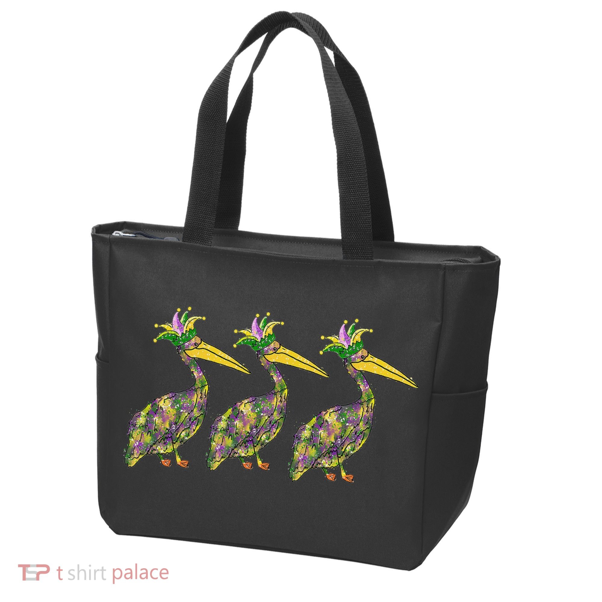 Mardi Pelicans Mardi Gras Beads Louisiana Parade New Orleans Tote Bag