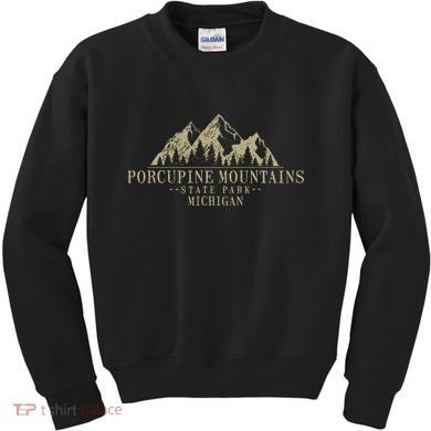 Michigan Porcupine Mountains State Park Kids Sweatshirt