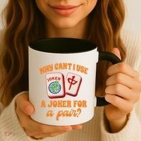 Mahjong Player Mahjong Lover Chinese Mahjong With Mah Coffee Mug thumb 3