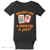 Mahjong Player Mahjong Lover Chinese Mahjong With Mah Baby Bodysuit thumb 0
