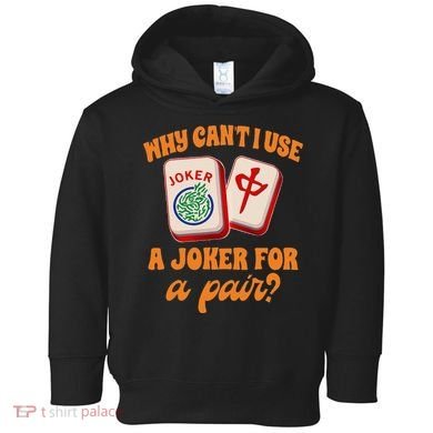 Mahjong Player Mahjong Lover Chinese Mahjong With Mah Toddler Hoodie