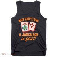 Mahjong Player Mahjong Lover Chinese Mahjong With Mah Tank Top thumb 0