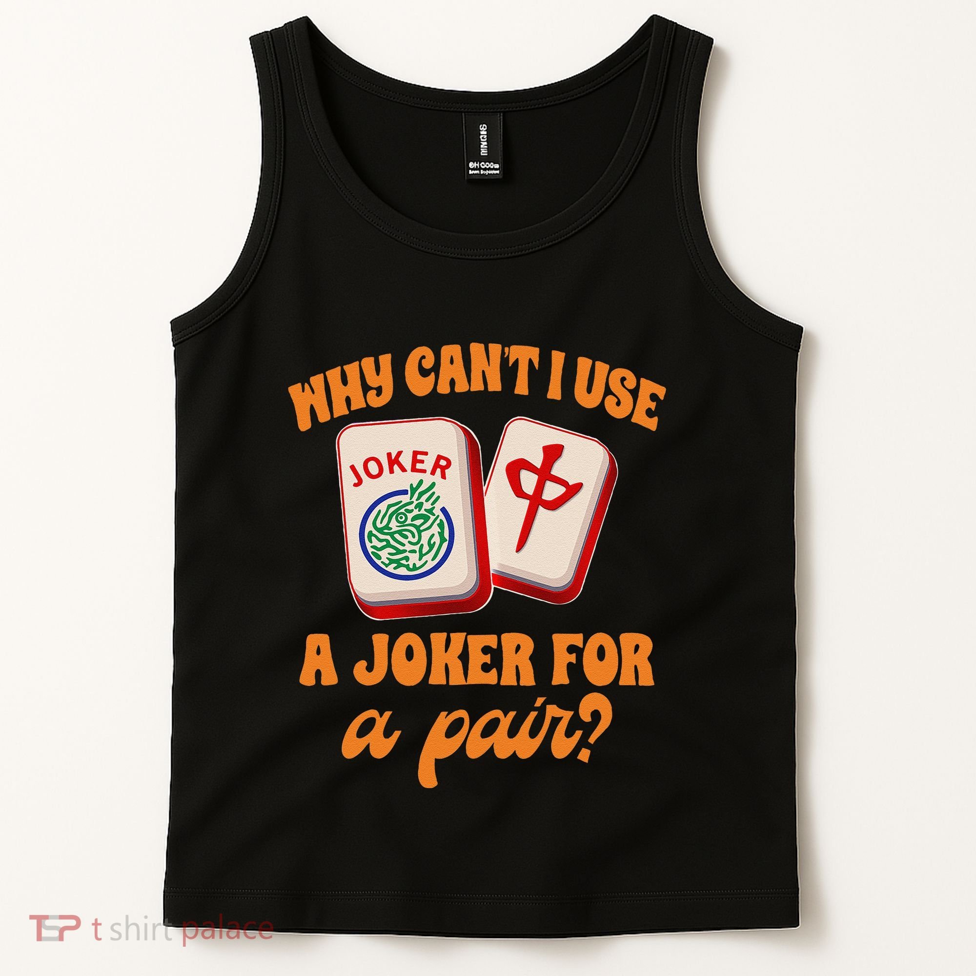 Mahjong Player Mahjong Lover Chinese Mahjong With Mah Tank Top