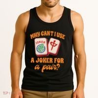 Mahjong Player Mahjong Lover Chinese Mahjong With Mah Tank Top thumb 3