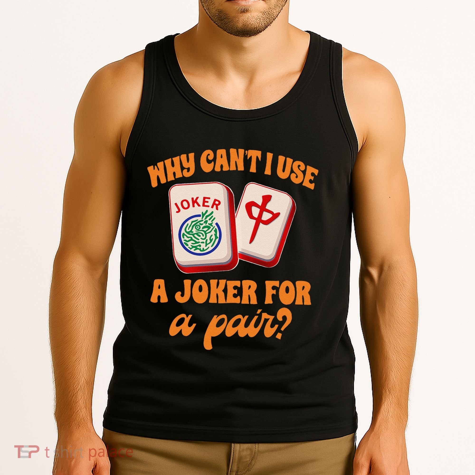 Mahjong Player Mahjong Lover Chinese Mahjong With Mah Tank Top