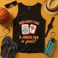 Mahjong Player Mahjong Lover Chinese Mahjong With Mah Tank Top thumb 4