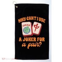 Mahjong Player Mahjong Lover Chinese Mahjong With Mah Golf Towel thumb 0