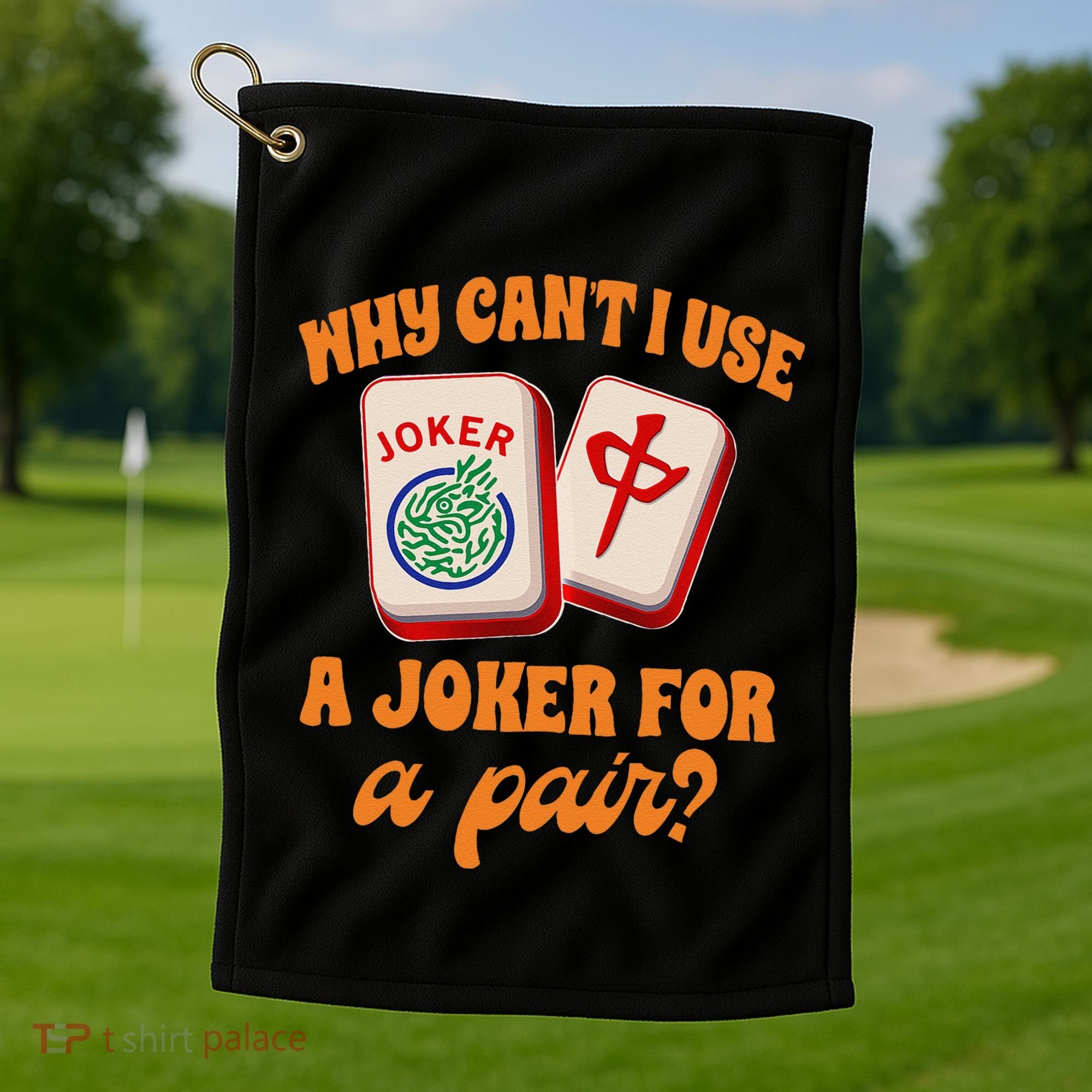 Mahjong Player Mahjong Lover Chinese Mahjong With Mah Golf Towel