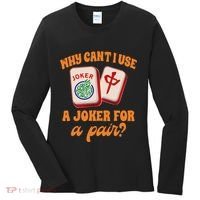 Mahjong Player Mahjong Lover Chinese Mahjong With Mah Women's Long Sleeve Shirt thumb 0