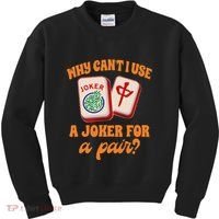 Mahjong Player Mahjong Lover Chinese Mahjong With Mah Kids Sweatshirt thumb 0