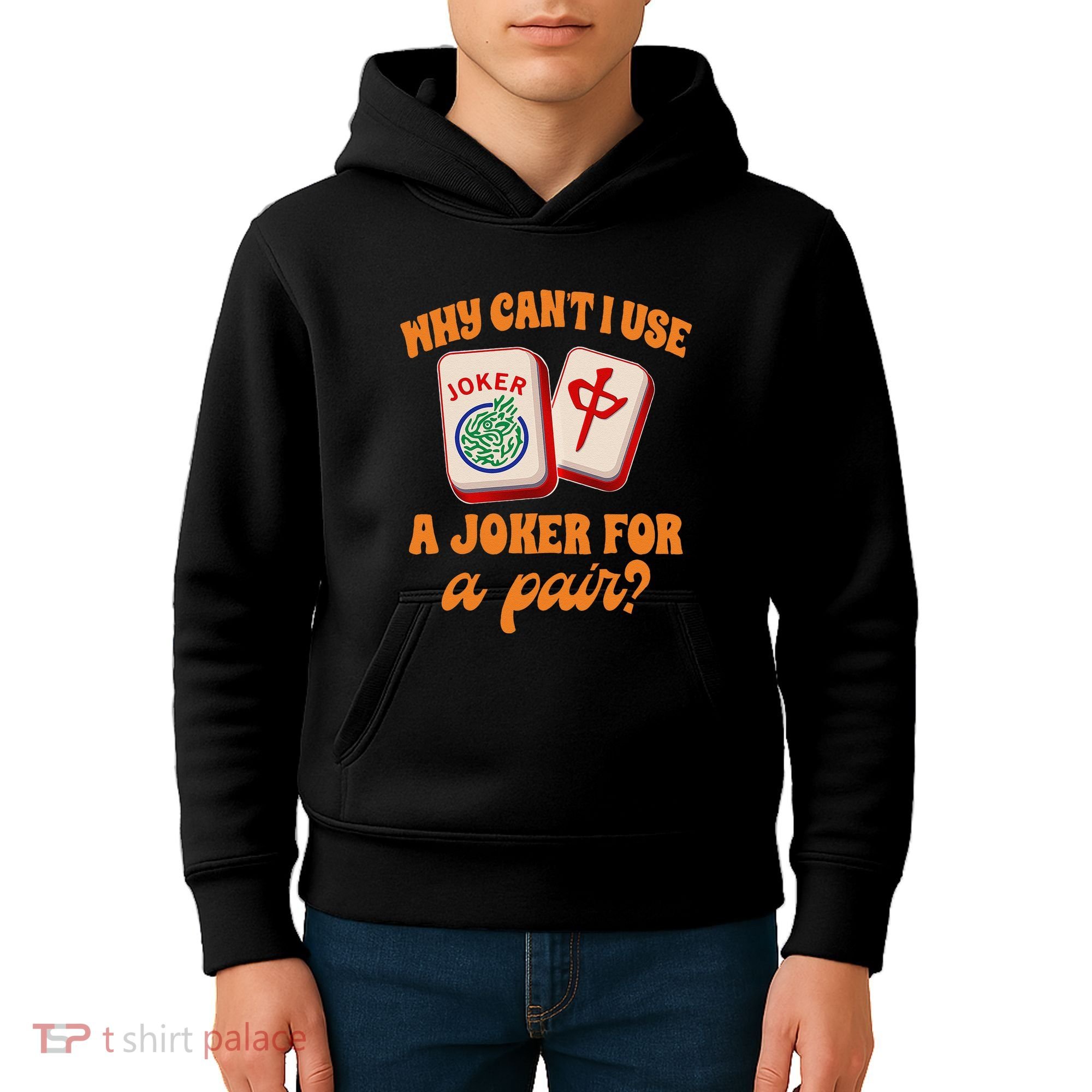 Mahjong Player Mahjong Lover Chinese Mahjong With Mah Kids Hoodie