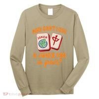 Mahjong Player Mahjong Lover Chinese Mahjong With Mah Long Sleeve Shirt thumb 0