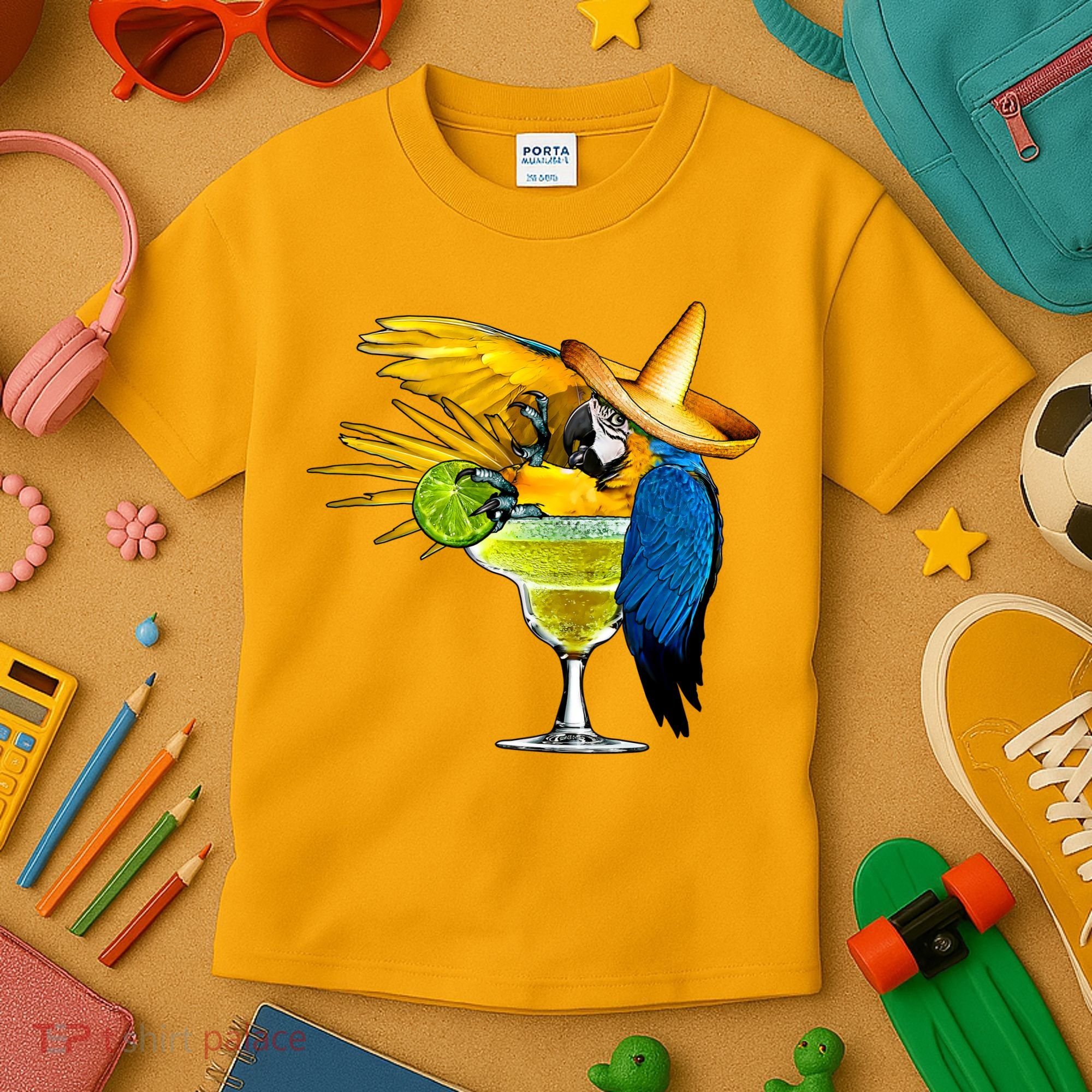 Margarita Parrot Kids T-Shirt