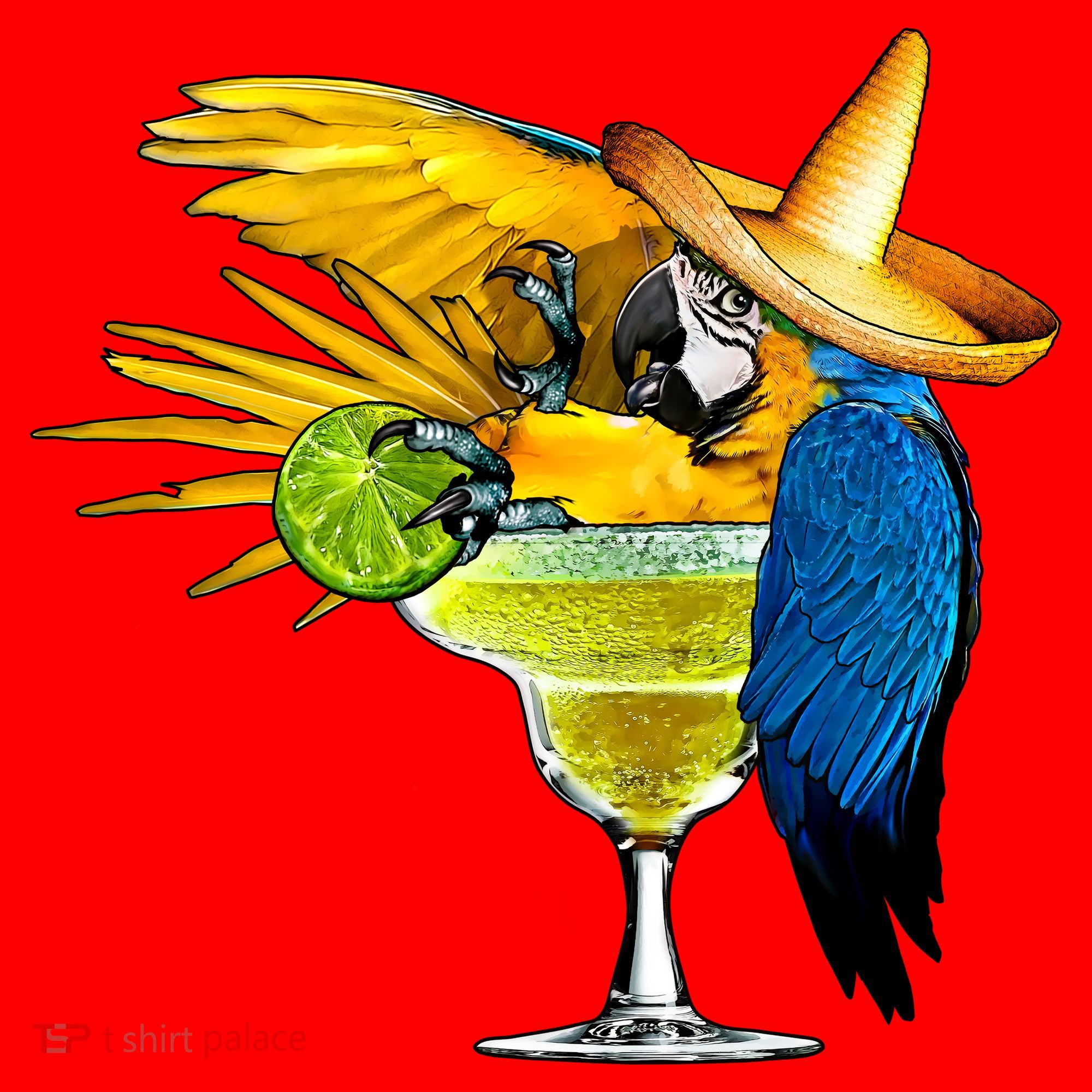 Margarita Parrot Santa Hat