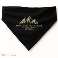Michigan Porcupine Mountains State Park USA-Made Doggie Bandana thumb 0