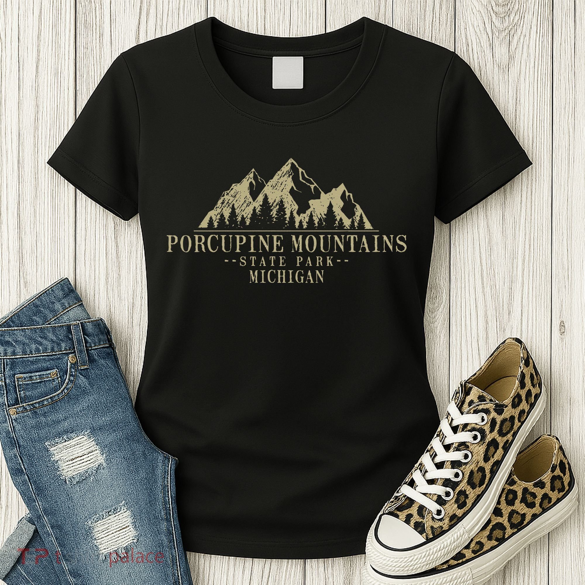 Michigan Porcupine Mountains State Park Women's T-Shirt