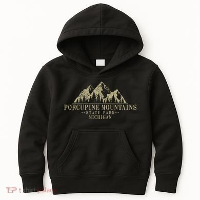 Michigan Porcupine Mountains State Park Kids Hoodie