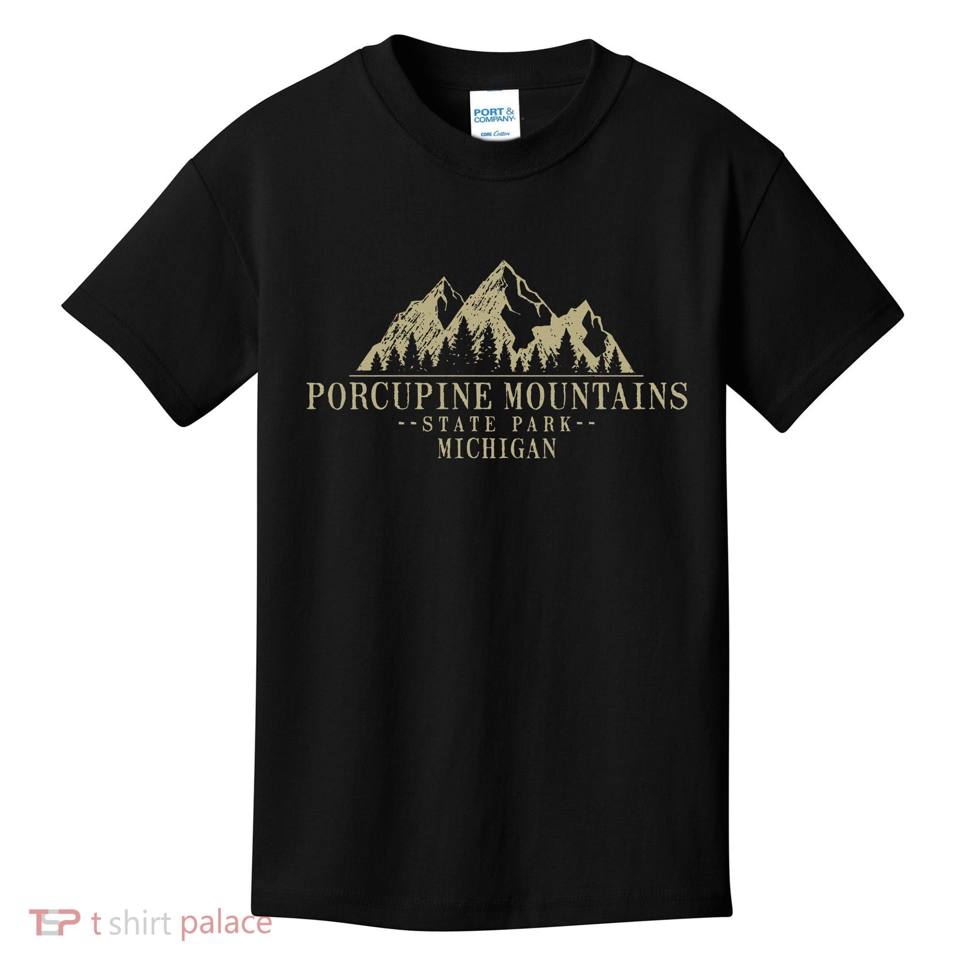 Michigan Porcupine Mountains State Park Kids T-Shirt