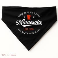 Minnesota Pride Minnesota Lover Love Minnesota USA-Made Doggie Bandana thumb 0