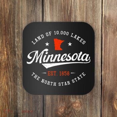Minnesota Pride Minnesota Lover Love Minnesota Coaster